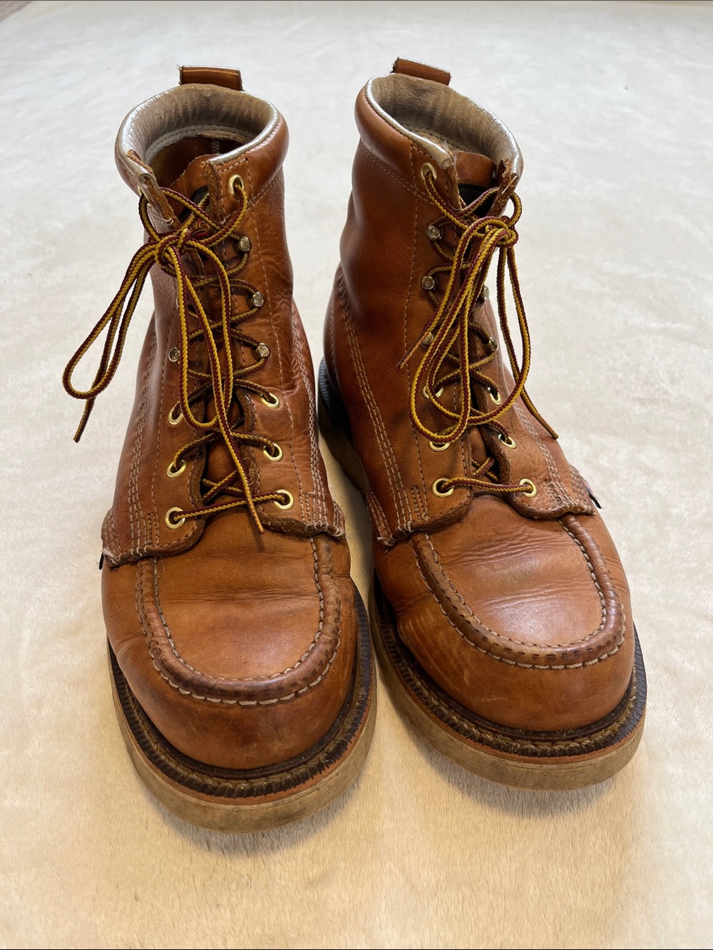 Thorogood | Men's Brown Leather Lace-Up Work Boots 9.5 EE